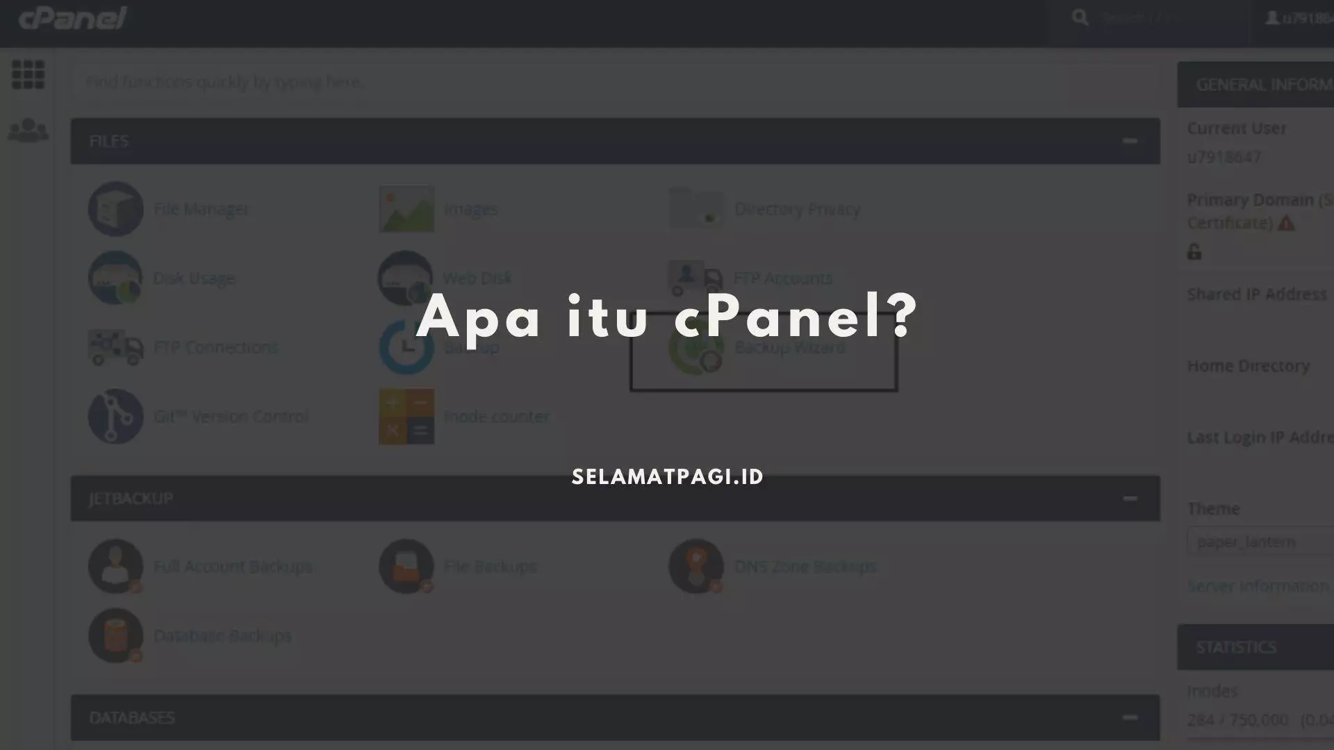 Pengertian cPanel